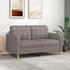 vidaXL 2-seater sofa fabric 140 cm
