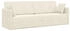 vidaXL Boden-Sofa-Bett 2-in-1 Creme 213x144x60 cm Velvet (4106732)