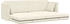 vidaXL Boden-Sofa-Bett 2-in-1 Creme 213x144x60 cm Velvet (4106732)