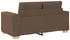 vidaXL 3-teiliges Sofa-Set mit Kissen aus braunem Stoff (3324632)