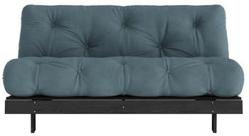Karup Roots Natural (200x160cm) petrol blue/schwarz