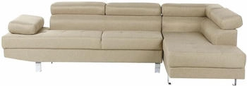 Beliani Norrea 5 Seater Left Hand light beige
