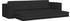 vidaXL Boden Sofa Bett 2-in-1 Schwarz 245x150x60.5 cm Stoff (4106717)