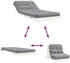 vidaXL Futon Schlafsofa mit Matratze Weiß 80x206x11 Massivholz Kiefer (846757)