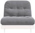 vidaXL Futon Schlafsofa mit Matratze Weiß 80x206x11 Massivholz Kiefer (846757)