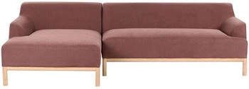 Beliani Sosjo 3 Seater (left hand) Fabric Burgundy