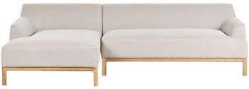 Beliani Sosjo 3 Seater (left hand) Fabric Light Beige