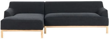 Beliani Sosjo 3 Seater (left hand) Fabric Black