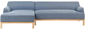 Beliani Sosjo 3 Seater (left hand) Fabric Blue