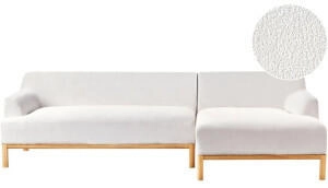 Beliani Sosjo 3 Seater (right hand) Boucle Off-White