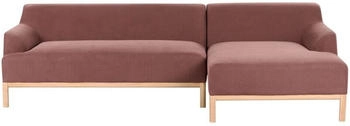 Beliani Sosjo 3 Seater (right hand) Fabric Burgundy