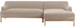 Beliani Sosjo 3 Seater (right hand) Fabric Taupe