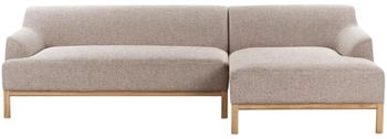Beliani Sosjo 3 Seater (right hand) Fabric Light Brown