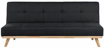 Beliani Froya 3 Seater Fabric Black