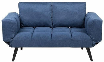 Beliani Brekke 2 Seater Fabric Navy Blue