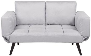 Beliani Brekke 2 Seater Fabric Light Grey