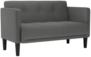 vidaXL Zweisitzer-Sofa Dunkelgrau 111 cm Stoff (4100561)