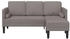 vidaXL 3-Sitzer Sofa L-Form Taupe 160 cm Stoff (42001918)