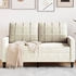vidaXL 2-Sitzer-Sofa Creme 120 cm Samt (4007622)