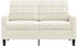 vidaXL 2-Sitzer-Sofa Creme 120 cm Samt (4007622)