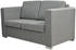 vidaXL Sofa 2-Sitzer Stoff Hellgrau (243580)