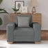 vidaXL Sessel Dunkelgrau 60 cm Stoff