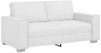 vidaXL Zweisitzer-Sofa Wei&szlig; 180 cm Kunstleder