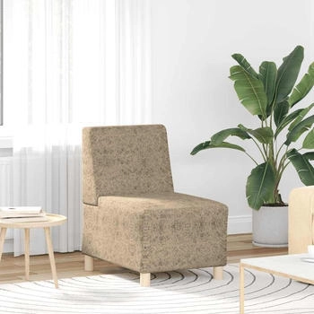 vidaXL Sofa-Stuhl ohne Armlehnen Hellgrau 55 cm Wildleder-Optik