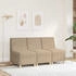 vidaXL Sofa-Stuhl ohne Armlehnen Hellgrau 55 cm Wildleder-Optik
