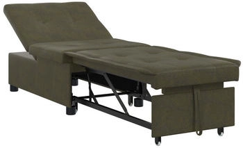 vidaXL 3-in-1 Schlafsofa Dunkelgraues Faux Wildleder