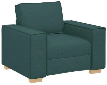 vidaXL Sofa Stuhl Dunkelgr&uuml;n 60 cm Stoff