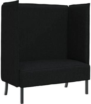 vidaXL Hochlehner Sofa Schwarz 109x56x121 cm Stoff