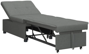 vidaXL 3-in-1 Schlafsofa - Ausziehbares Design Dunkelgrauer Stoff