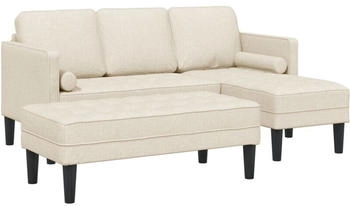 vidaXL 2-teiliges Sofa Set mit Kissen aus Leinen