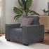 vidaXL Sessel Dunkelgrau 60 cm Samt