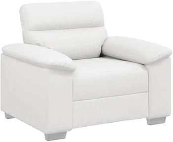 vidaXL Sessel Weiß 60 cm Kunstleder