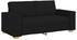 vidaXL 2-Sitzer Sofa Schwarz 140 cm Stoff