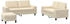 vidaXL 3-tlg. Sofagarnitur Creme Stoff