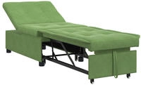 vidaXL Schlafsofa Hellgr&uuml;n 194 x 67 x 82 cm Samt