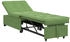vidaXL Sofa Bett 3-in-1 Ausziehbares Design Hellgrünes Velours