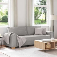 vidaXL 3-Sitzer-Sofa Wolkengrau 220x78x84 cm Stoff