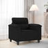 vidaXL Sessel Schwarz 60 cm Mikrofasergewebe