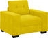 vidaXL Sessel Gelb 60 cm Samt