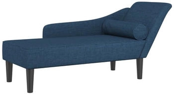 vidaXL Chaiselongue mit Kissen blau