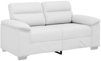 vidaXL 2-Sitzer-Sofa Weiß 120 cm Kunstleder (4105338)