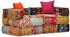 vidaXL 4-Sitzer Modularer Pouf Patchwork Stoff (244981)