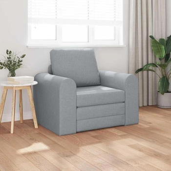 vidaXL Boden Schlafsofa 2-in-1 Hellgrau 98x71x83 cm Stoff (4106655)