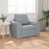 vidaXL Boden Schlafsofa 2-in-1 Hellgrau 98x71x83 cm Stoff (4106655)