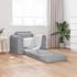 vidaXL Boden Schlafsofa 2-in-1 Hellgrau 98x71x83 cm Stoff (4106655)