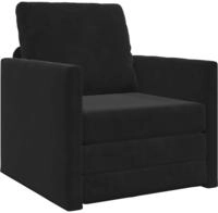 vidaXL Schlafsofa Schwarz 74 x 77 x 81 cm Samt